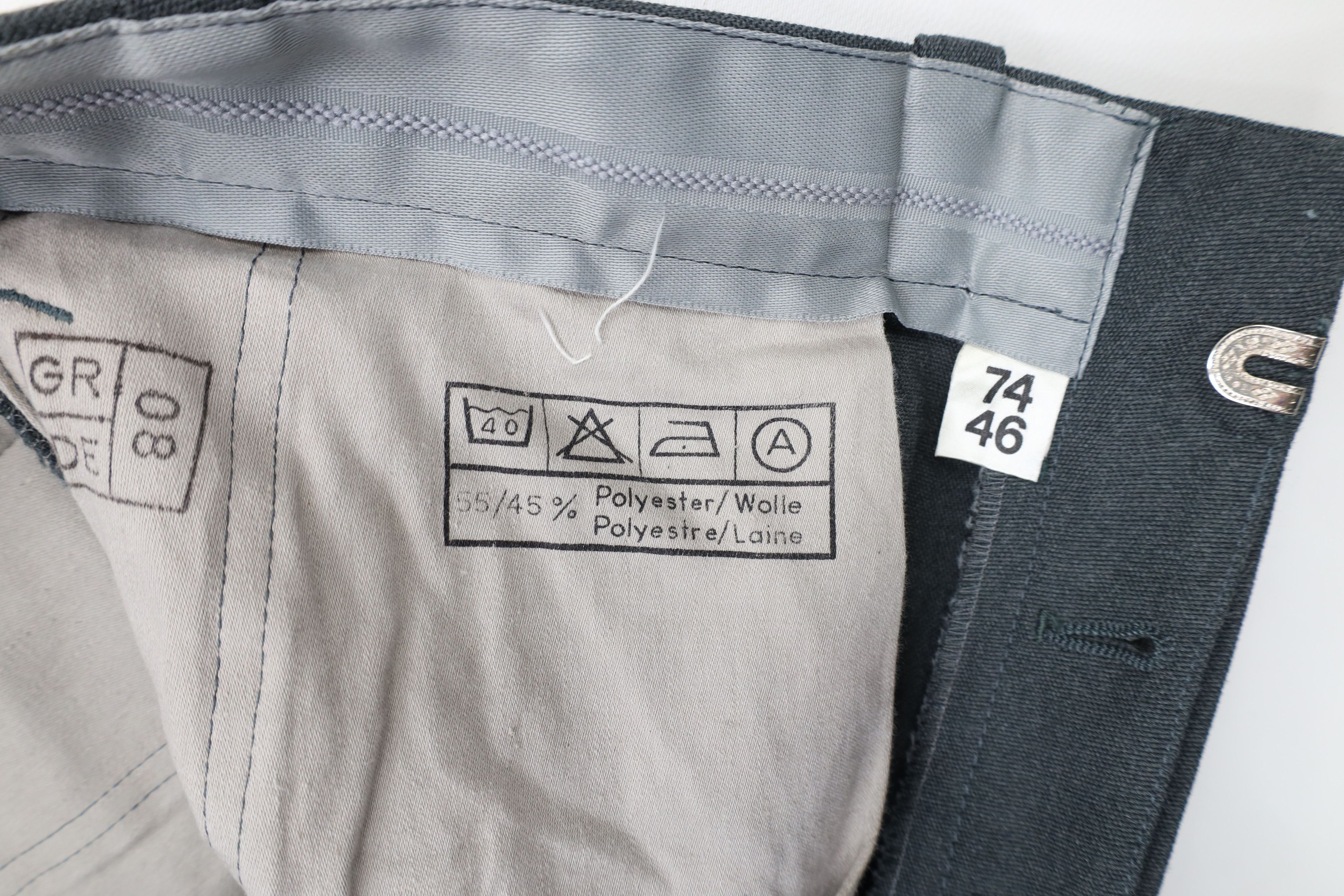 Vintage Vintage 70s Military Heavyweight Fly Wide Leg Pants Green Size US 34 / EU 50 - 9 Thumbnail