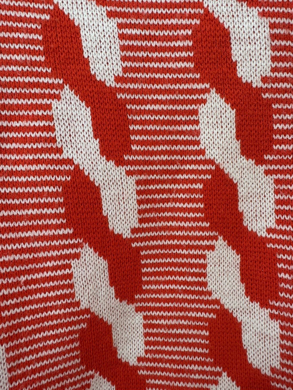 Vintage Albee women’s vintage 70s red white bowling cardigan sweater Size S / US 4 / IT 40 - 4 Thumbnail
