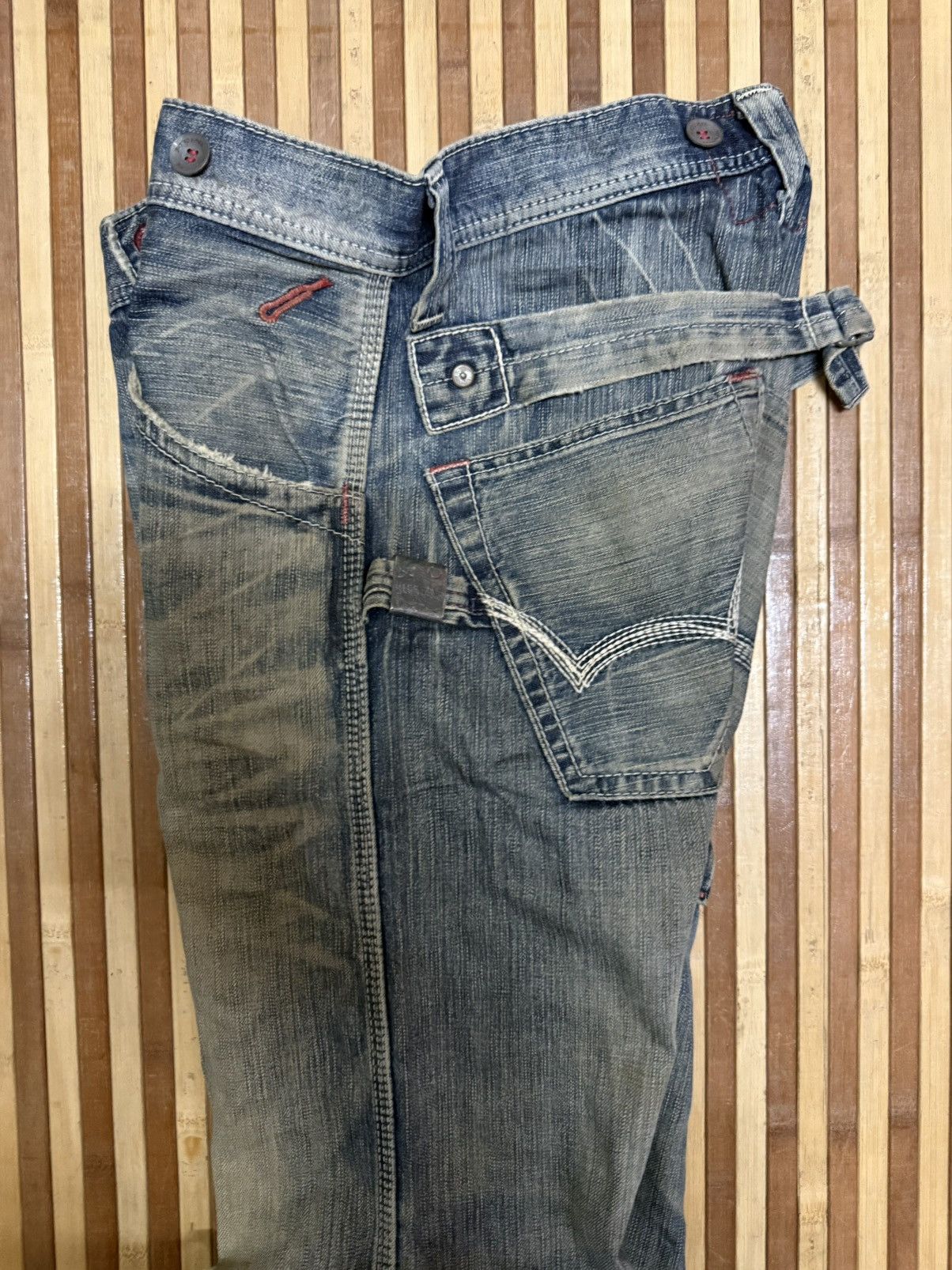 Japanese Brand 🔥VINTAGE EDWIN BLUE TRIP Denim Pants / Streetwear / W31x32.5 Size US 31 - 12 Thumbnail