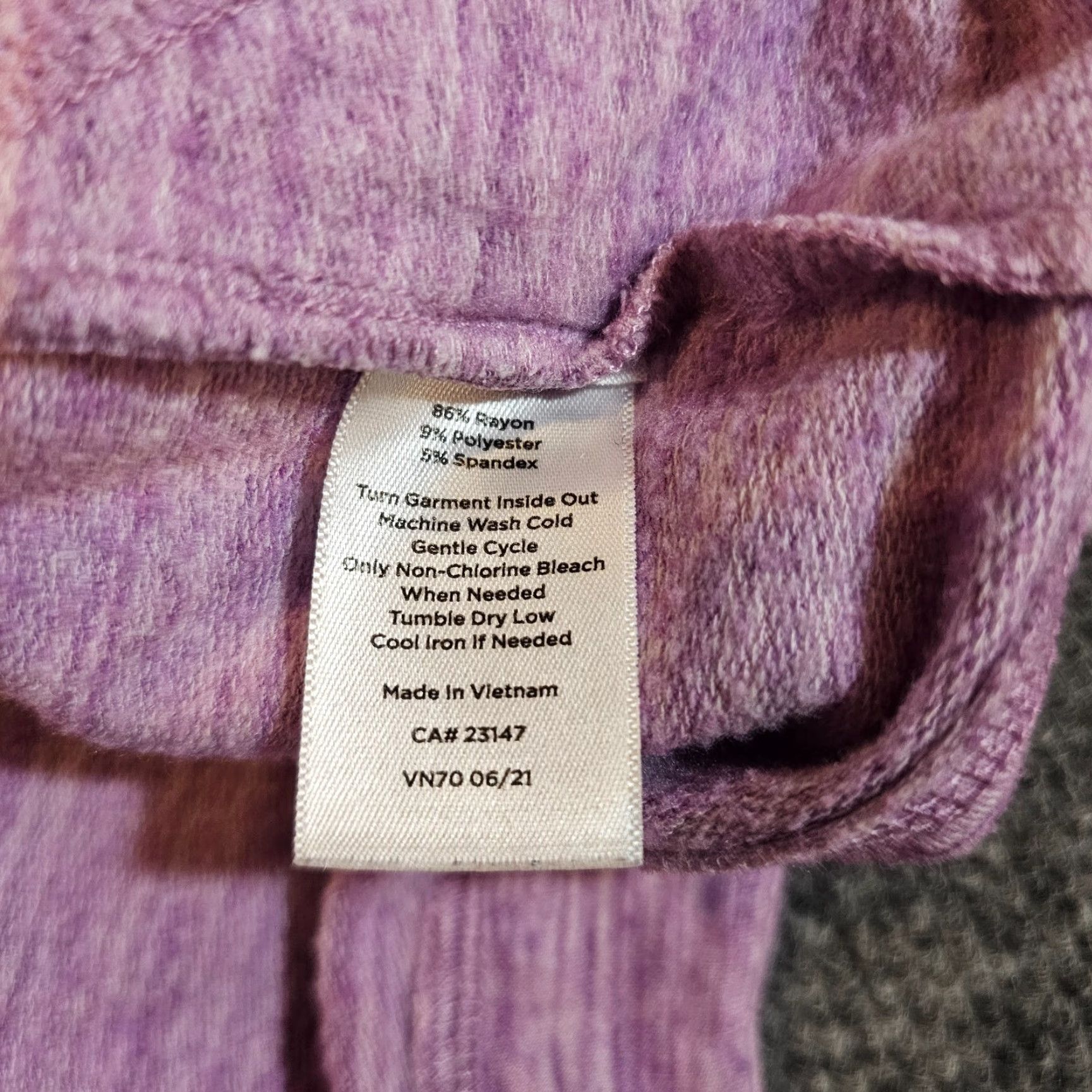 Talbots Talbots Sweater Top Womens Large Purple Cowl Neck Knit Long Sleeve Casual Basic Size L / US 10 / IT 46 - 7 Thumbnail