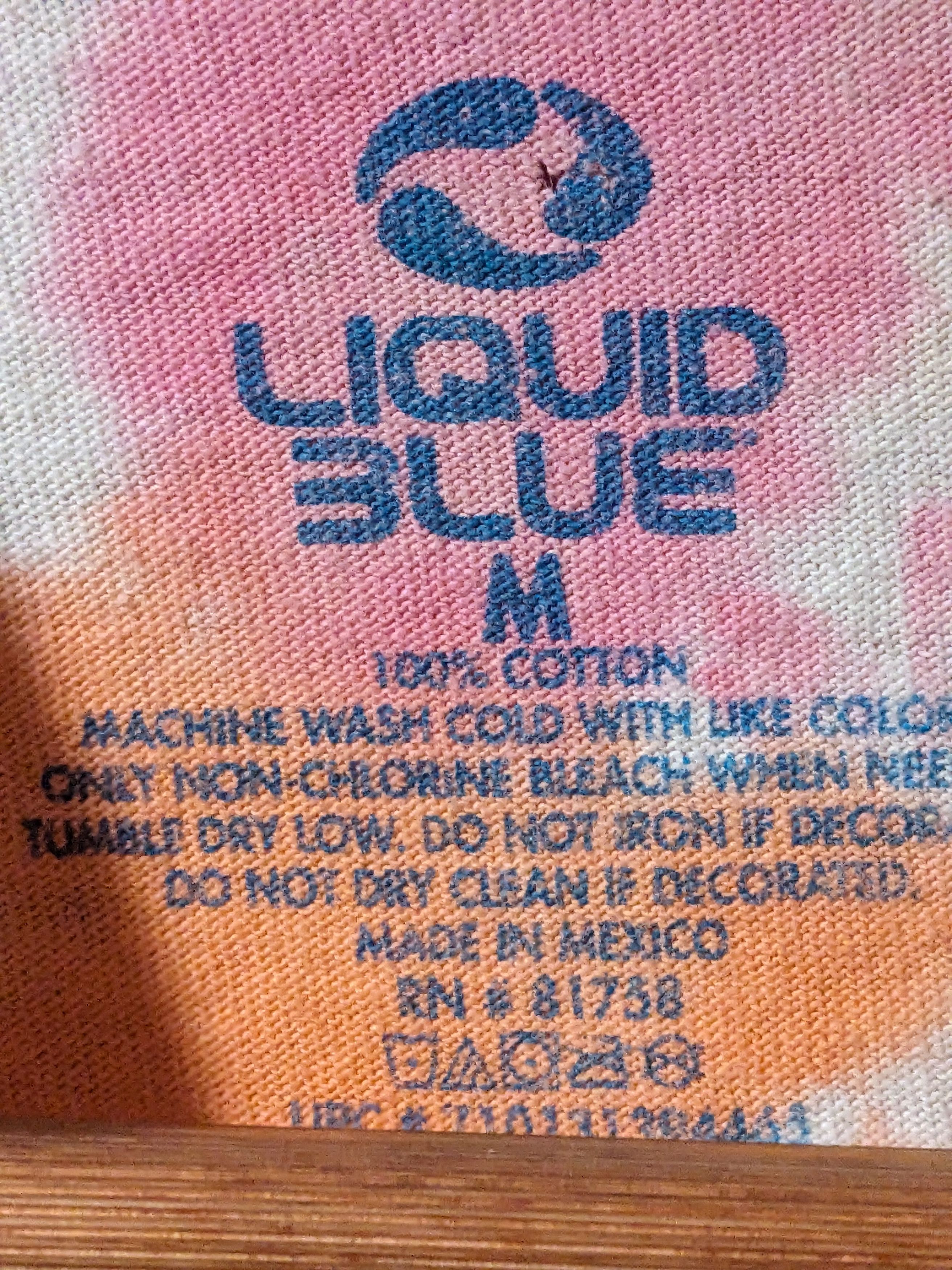 Liquid Blue × Vintage Woodstock 3 Days of Peace Liquid Blue Tie Dye Medium T-Shirt Size US M / EU 48-50 / 2 - 4 Thumbnail