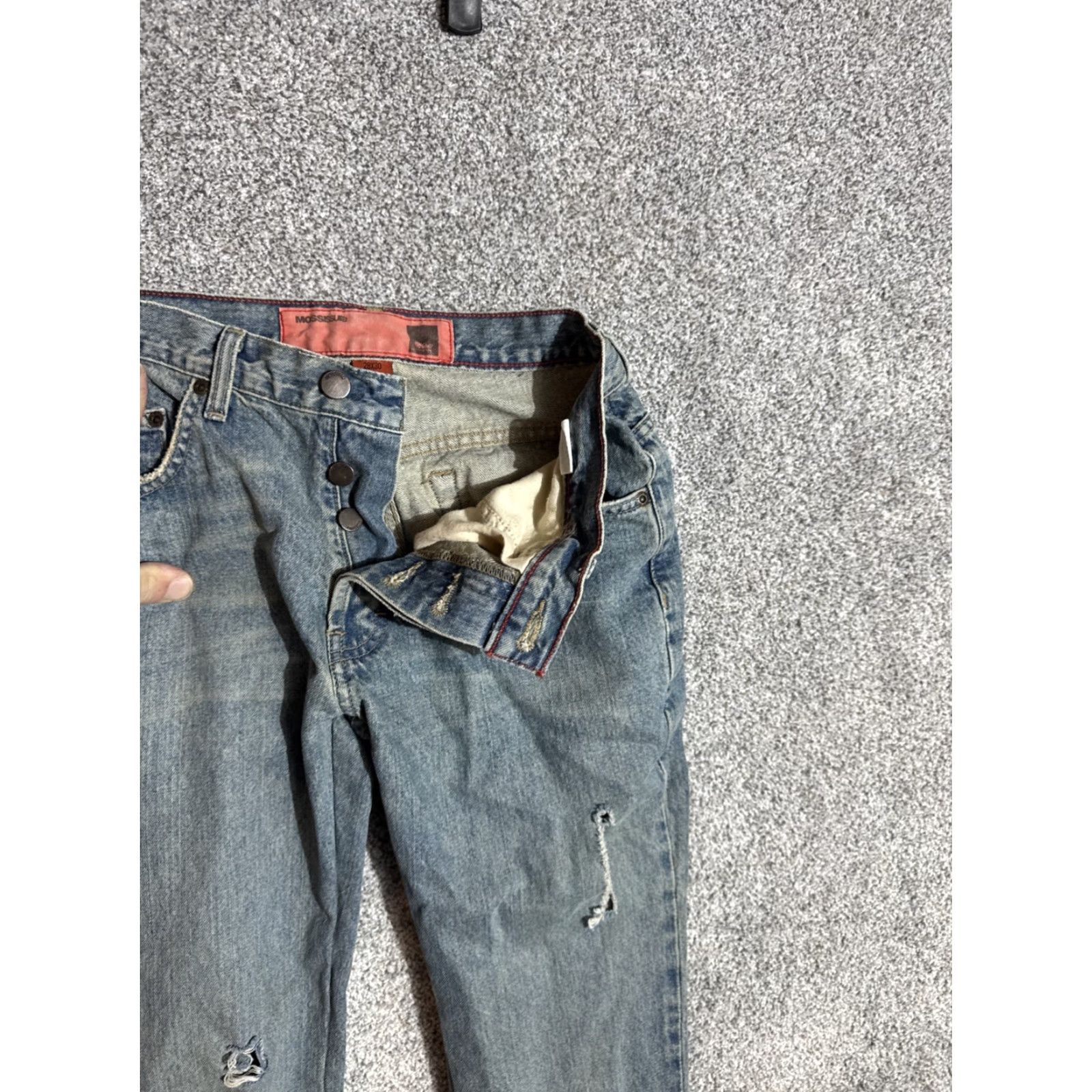 Mossimo VINTAGE Mossimo Jeans Women 28x30 Distressed Grunge Streetwear Punk Bootcut 5-Pocket Denim City 100% Cotton Womens Size 28" / US 6 / IT 42 - 7 Thumbnail