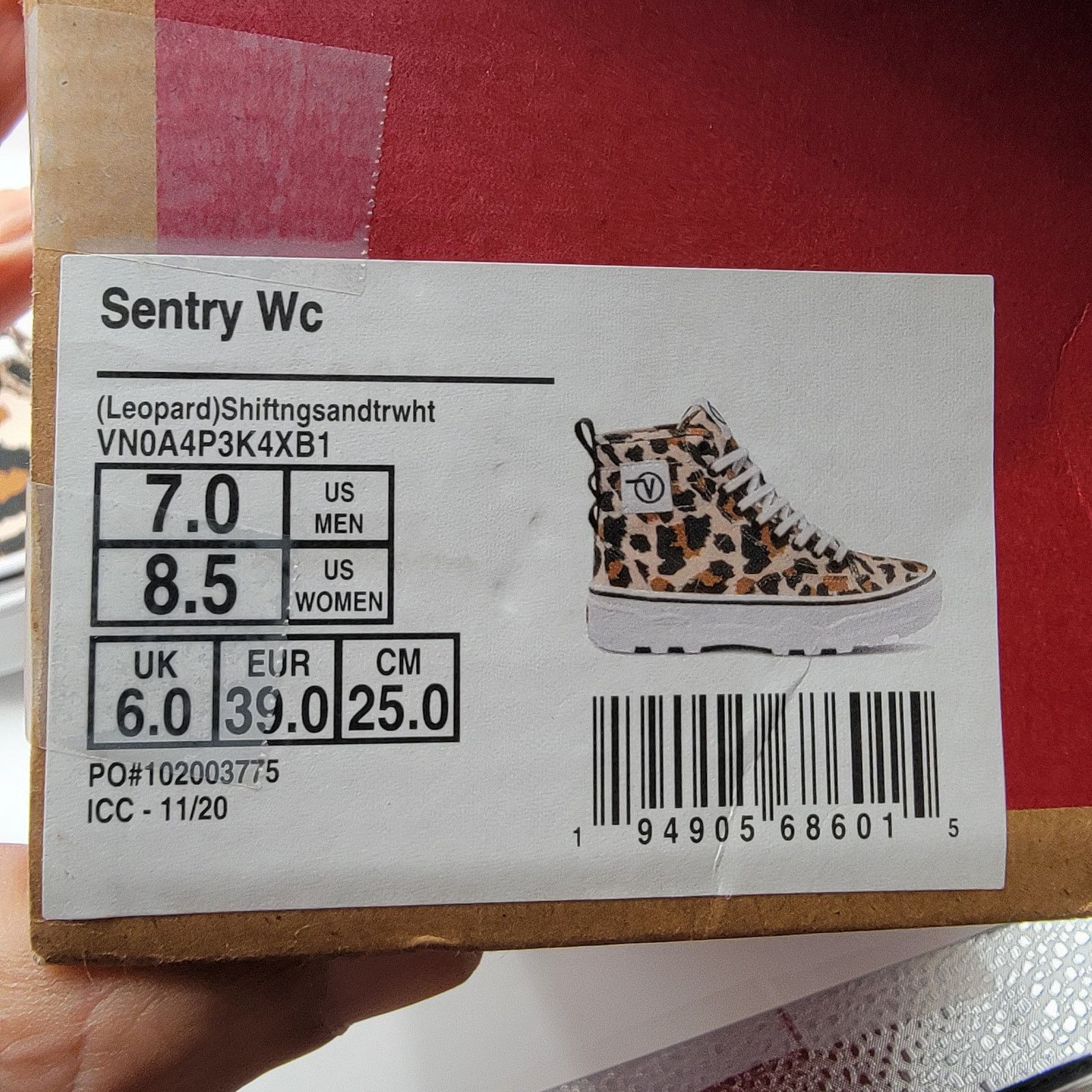 Vans Vans Sentry WC 'Leopard' Sz 7M/8.5W VN0A4P3K4XB Size US 8.5 / IT 38.5 - 8 Thumbnail