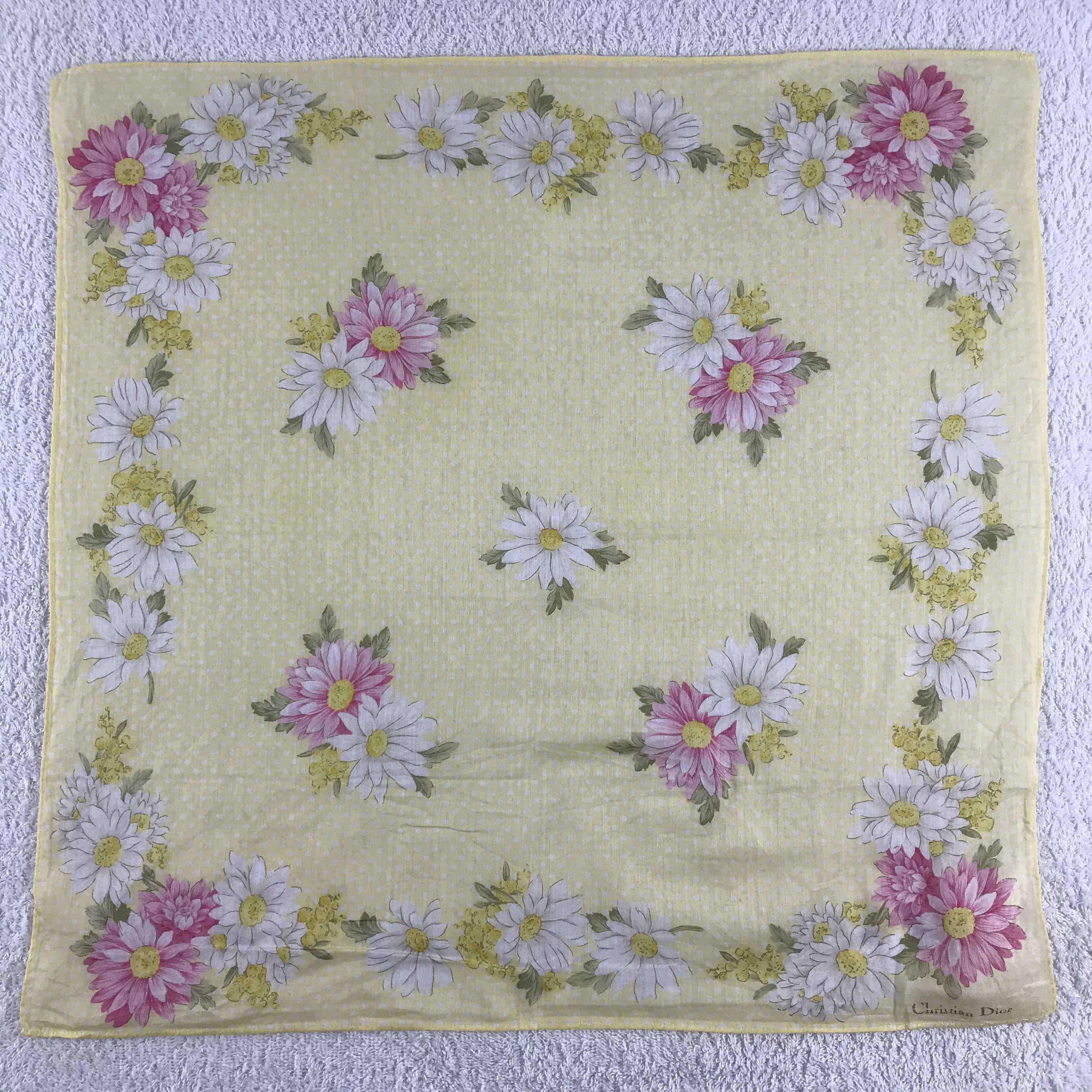 Christian Dior Monsieur × Vintage Christian Dior Bandana / Handkerchief / Neckerchief - S343 Size ONE SIZE - 1 Thumbnail