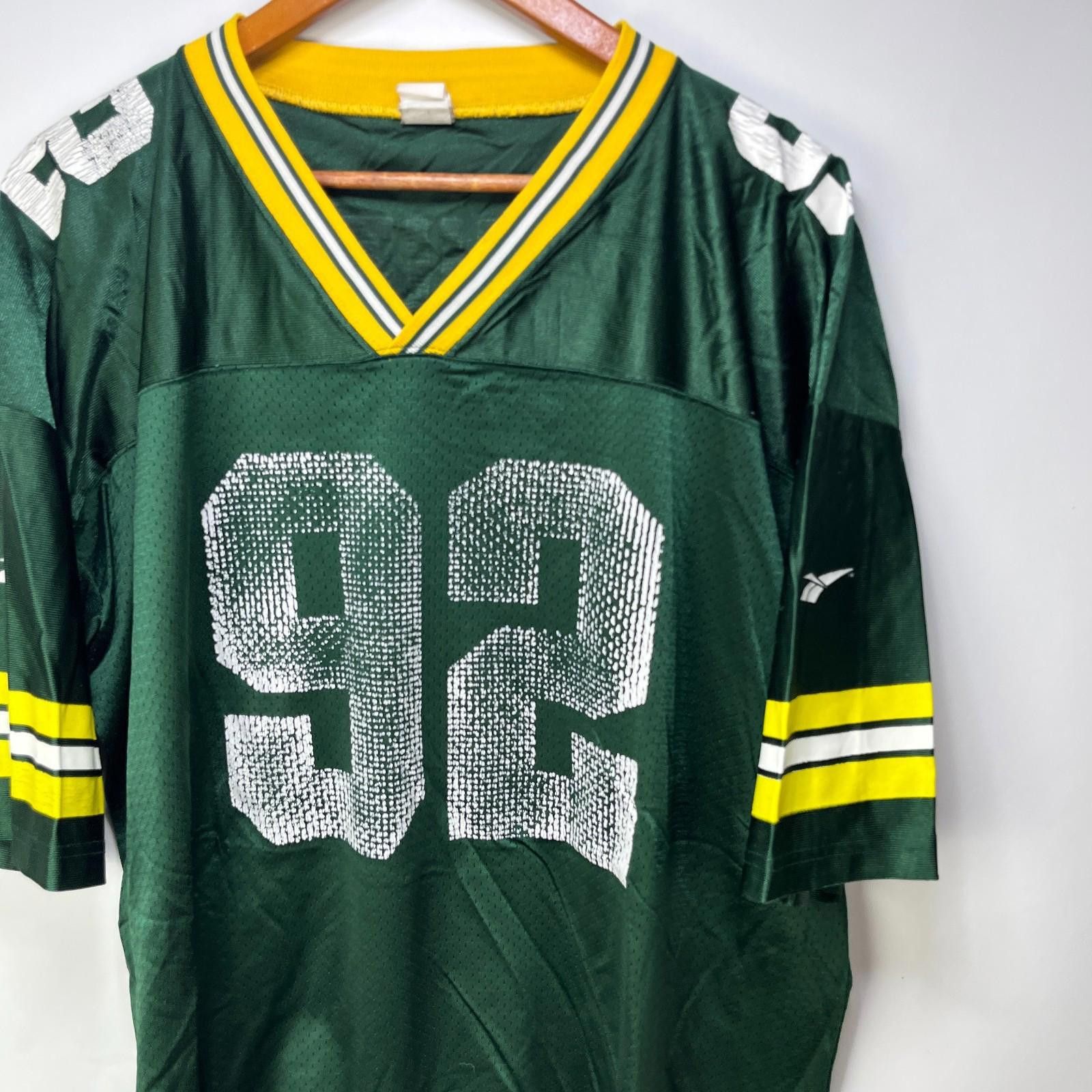 Designer Vintage 90s Green Bay Packers Reebok Reggie White Jersey 2XL Size ONE SIZE - 2 Thumbnail