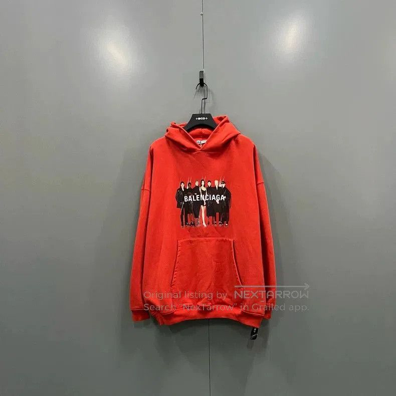 Balenciaga Balenciaga Band Print Hoodie S. Size US S / EU 44-46 / 1 - 1 Thumbnail
