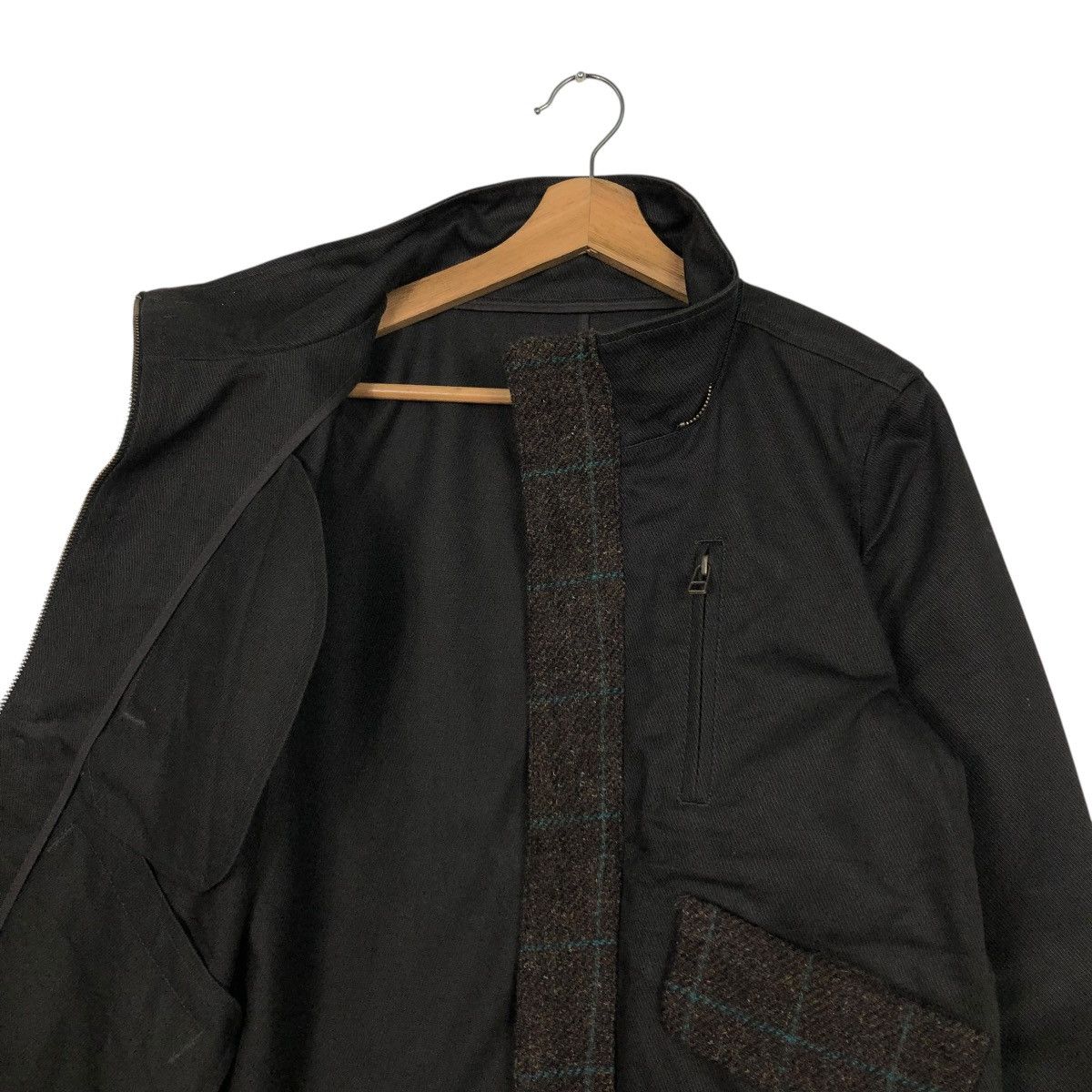 Harris Tweed 🔥VINTAGE WOOL BOMBER JACKET HARRIS TWEED HERRINGBONE Size US S / EU 44-46 / 1 - 14 Thumbnail