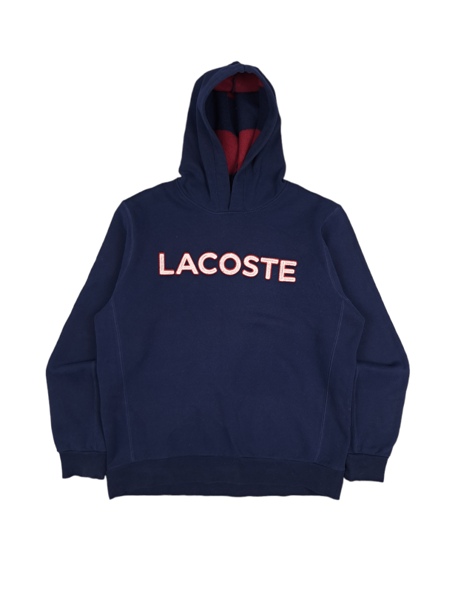 Designer × Lacoste 💎 Lacoste Spell out Navy Logo Hoodie Size L Blue Black Size US L / EU 52-54 / 3 - 1 Thumbnail