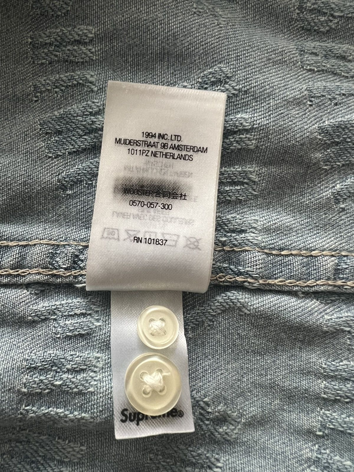 Supreme Supreme Arc Jacquard Denim Shirt M Size US M / EU 48-50 / 2 - 8 Thumbnail