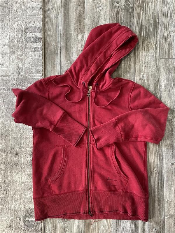 Gap × Vintage Distressed Gap Zip Hoodie RED Size US S / EU 44-46 / 1 - 3 Thumbnail