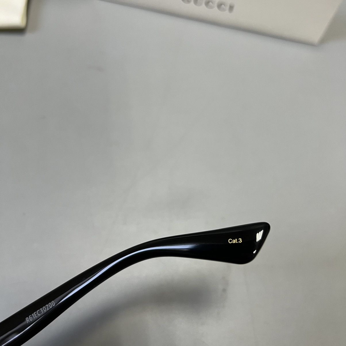 Gucci Gucci NEW Black Rectangular Men's Sunglasses NEW luxury Size ONE SIZE - 12 Thumbnail