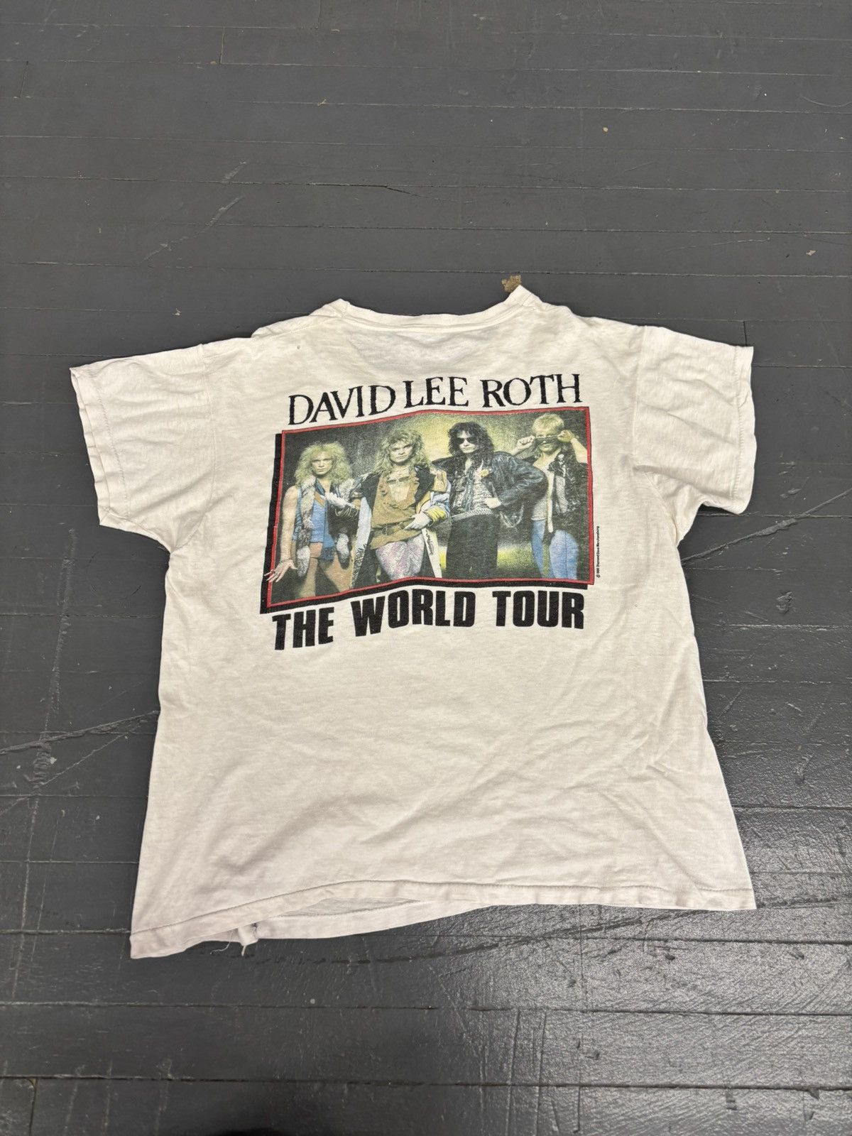 Band Tees × Vintage Vintage 1986 David Lee Roth World Tour tee Size US L / EU 52-54 / 3 - 2 Thumbnail