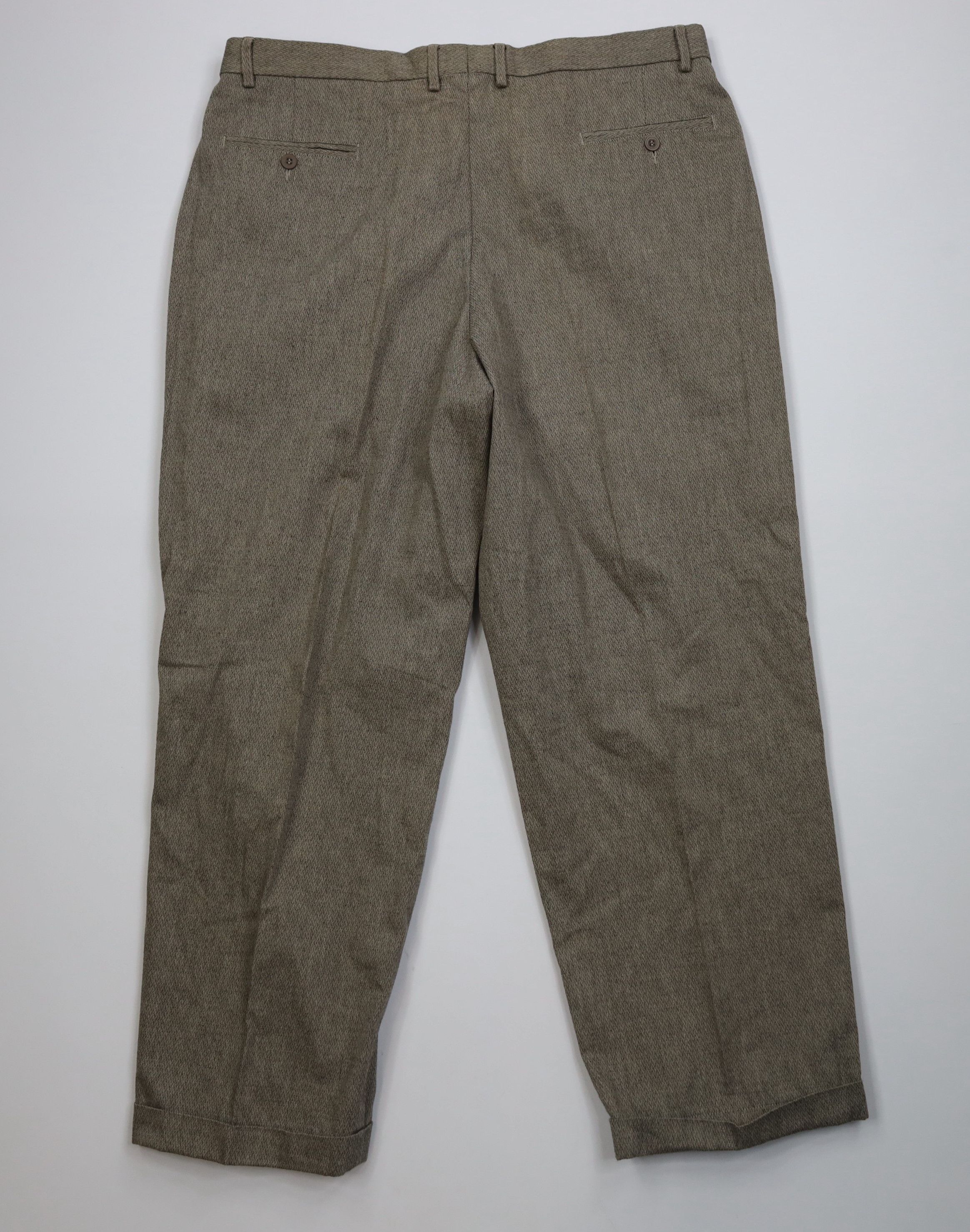 Vintage Vintage 90s Streetwear Knit Wide Leg Chino Pants Beige Size US 40 / EU 56 - 11 Thumbnail