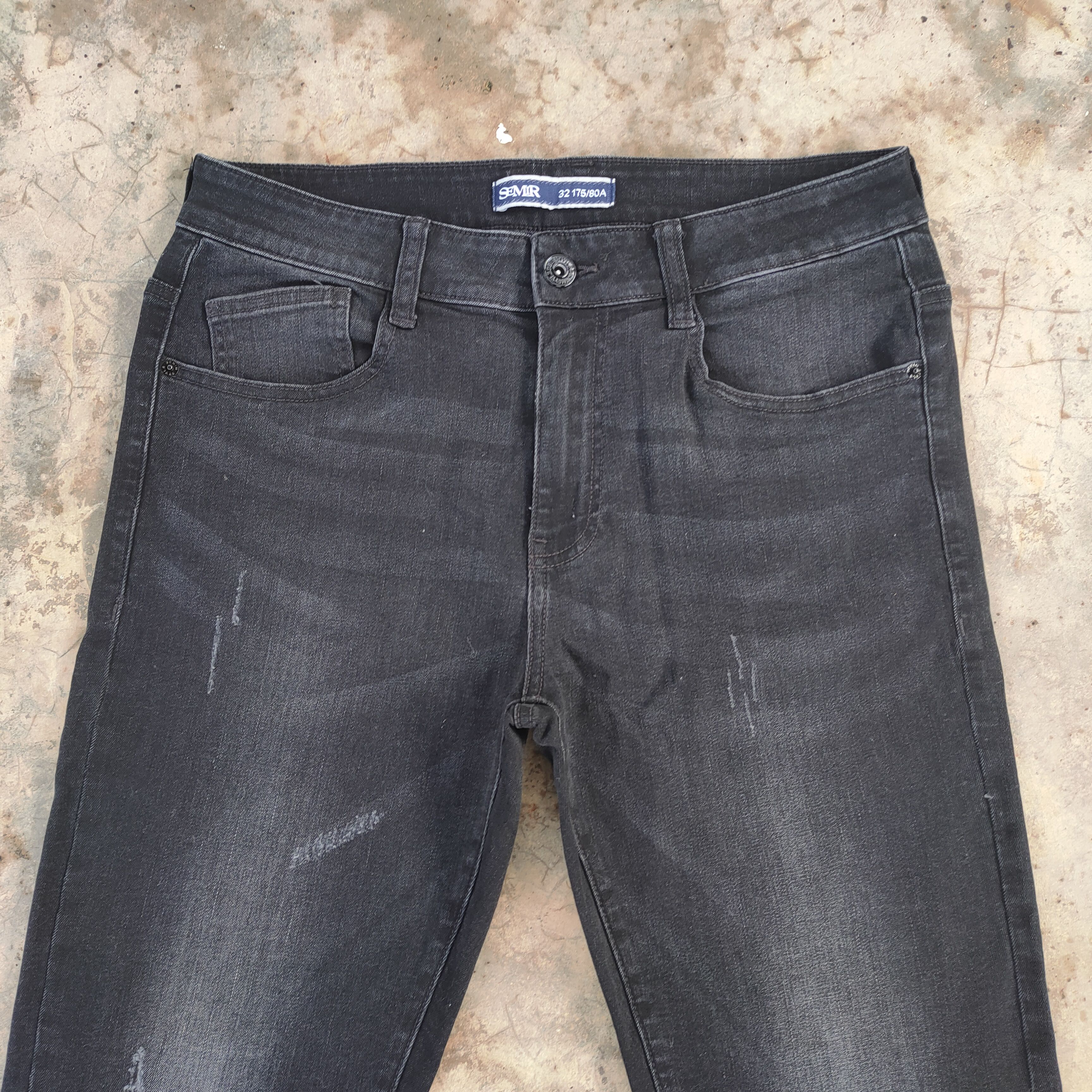 Japanese Brand × Jean VTG SEMIR SKINNY BLACK DENIM JEANS PANTS Size US 32 / EU 48 - 3 Thumbnail