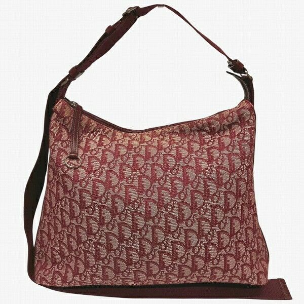 Dior Dior Trotter Canvas Leather Shoulder Bag Textile Shoulder Bag DUTY FREE for USA