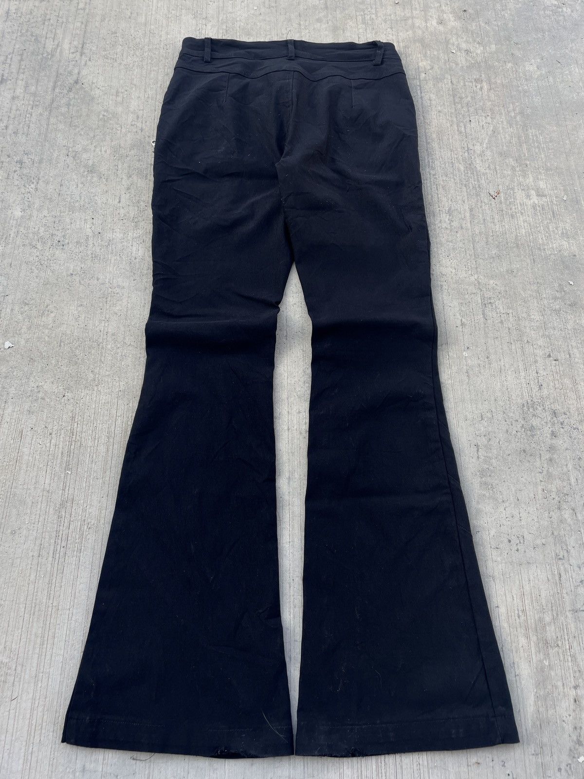 Japanese Brand 2000s JAPANESE BRAND OZZ ON BONDAGE FLARE PANTS PUNK ARCHIVE Size 26" / US 2 / IT 38 - 2 Thumbnail