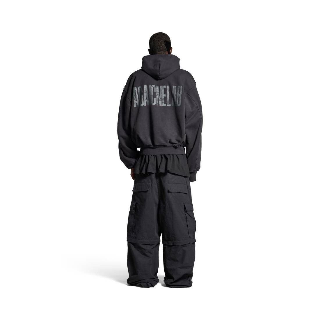 Balenciaga o1la1rc1a0925 Agaicnelab Hooded Bomber Jacket in Black Size US S / EU 44-46 / 1 - 4 Thumbnail
