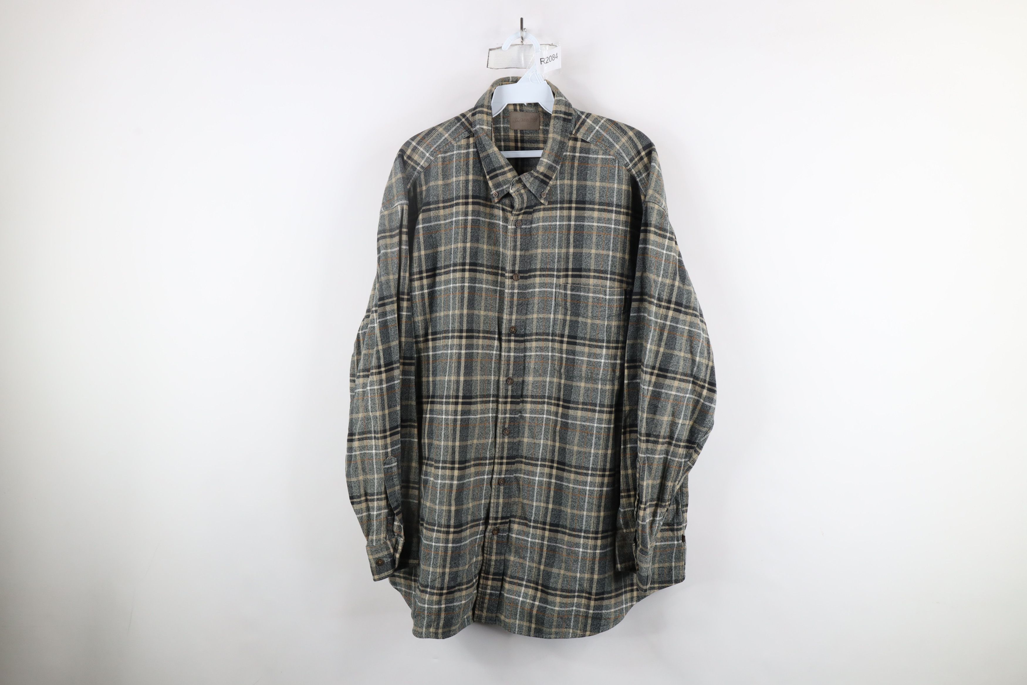 Vintage Vintage 90s Streetwear Collared Button Down Shirt Plaid Size US XXL / EU 58 / 5 - 1 Thumbnail