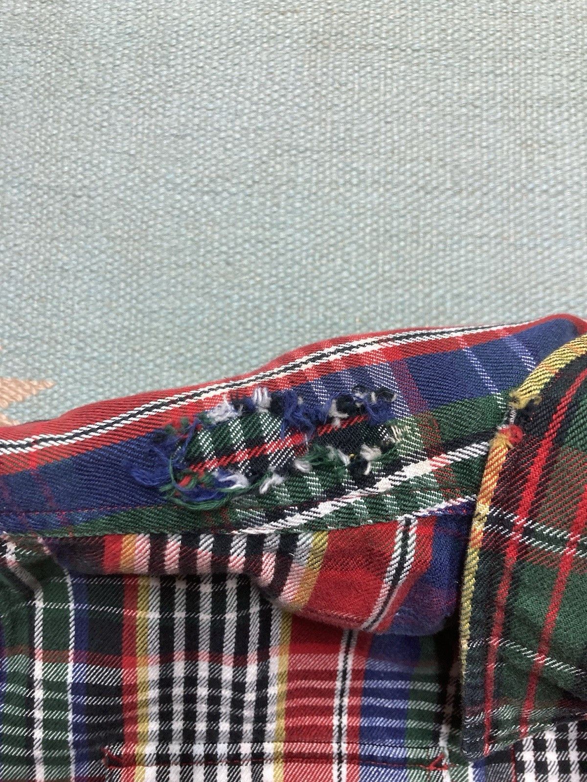 Polo Ralph Lauren × Vintage Polo Ralph Lauren flannel shirt woven cotton thick plaid XL Size US XL / EU 56 / 4 - 4 Thumbnail