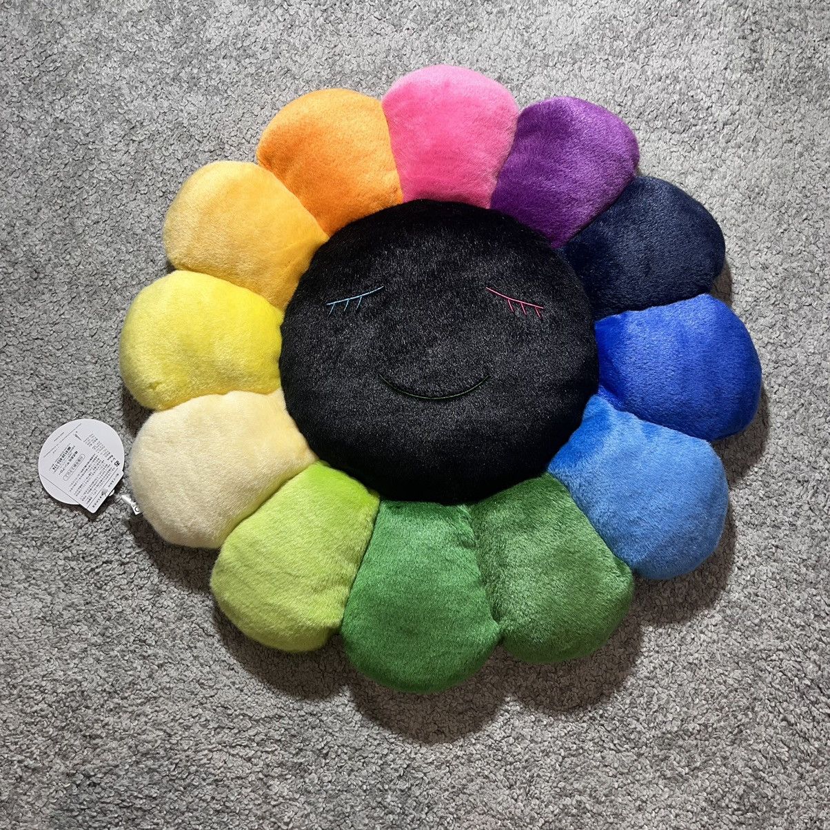 Takashi Murakami Takashi Murakami 60cm plush pillow rainbow black Size ONE SIZE - 4 Thumbnail