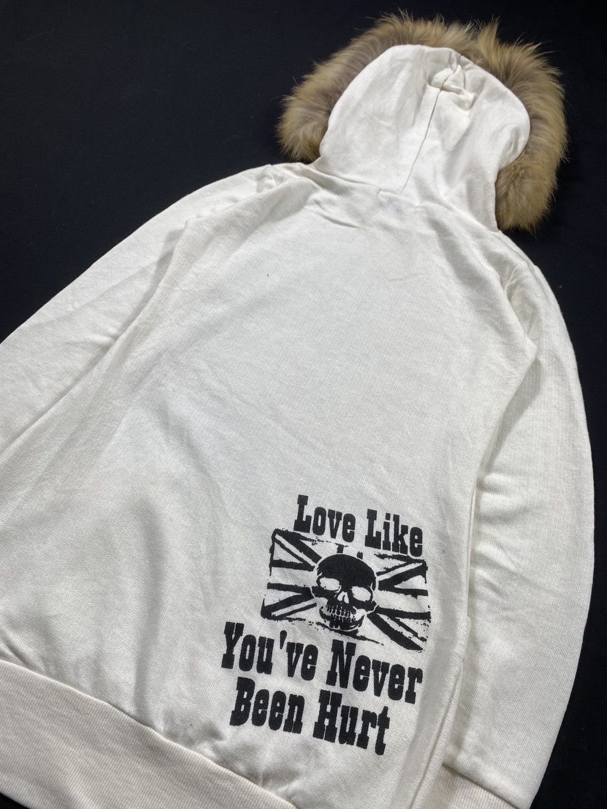 If Six Was Nine JAPANESE GOTHIC SKULL FAUX FUR HOODIE IFSIX LGB STYLED Size US M / EU 48-50 / 2 - 4 Thumbnail