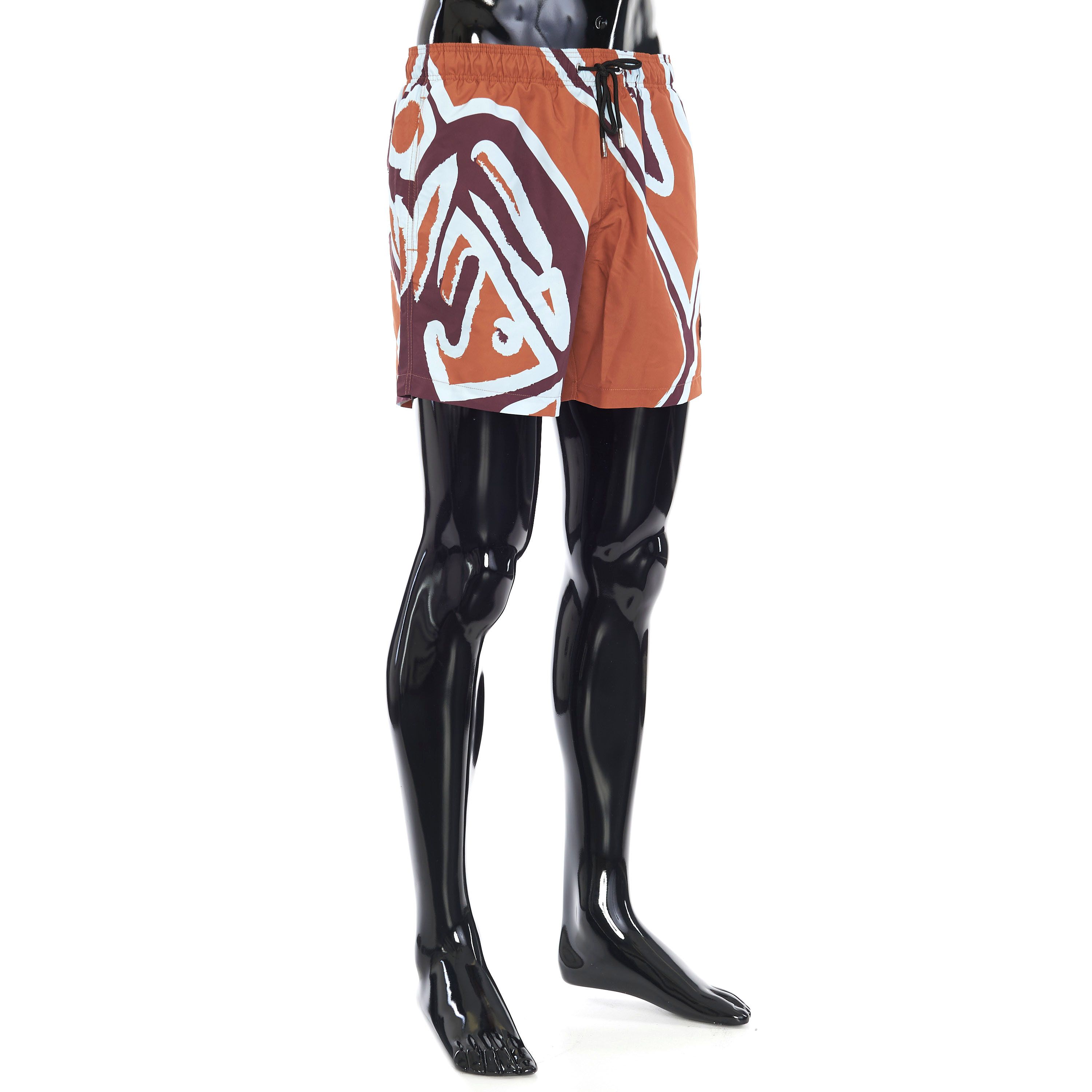 Berluti Swim Shorts Bottoms In Orange With Giant Scritto Print Size US 34 / EU 50 - 8 Thumbnail
