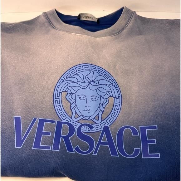 Versace 💯 - New Authentic Versace Medusa Ombré Cotton Graphic Swea Size US S / EU 44-46 / 1 - 10 Thumbnail