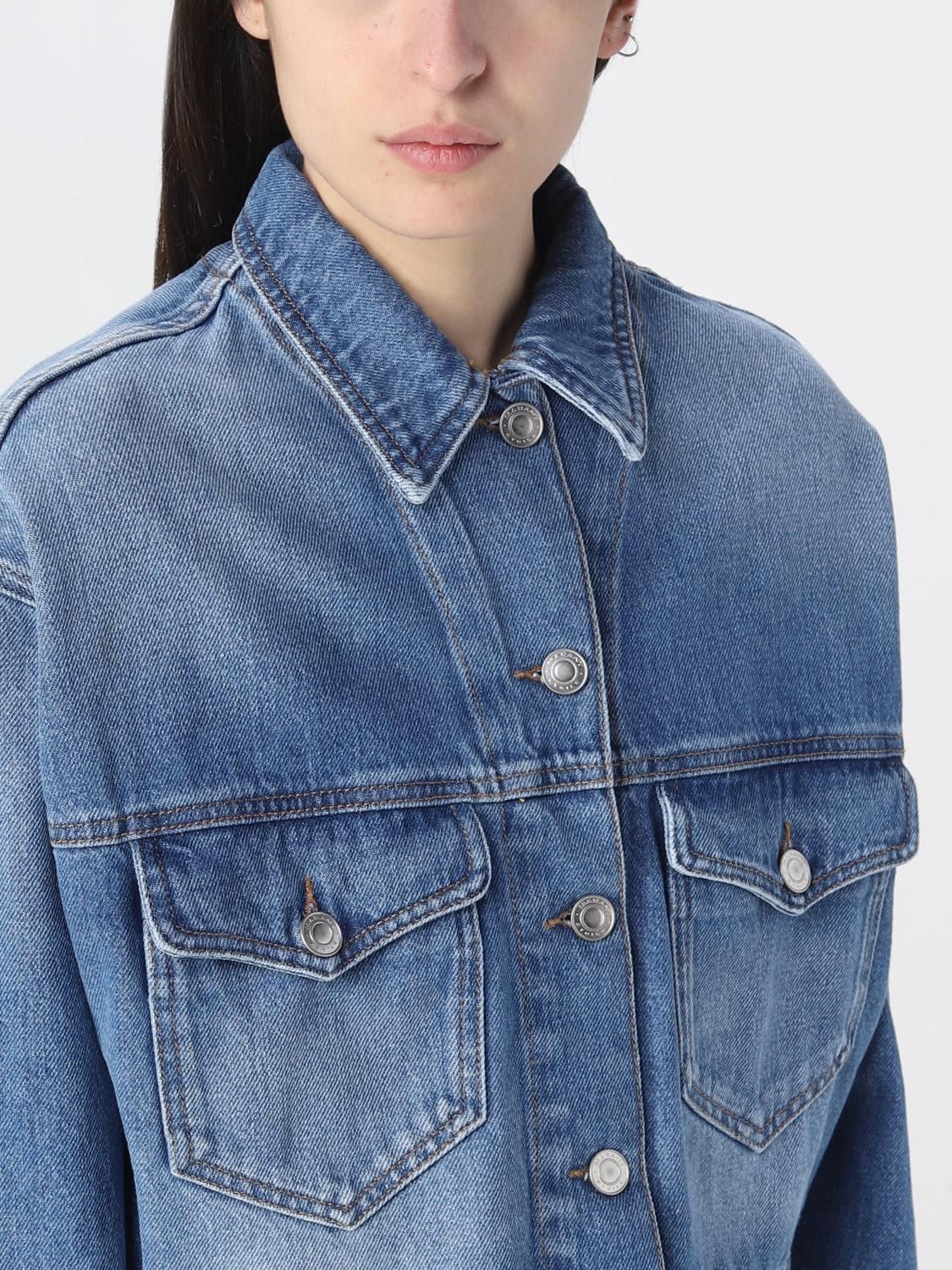 Isabel Marant Etoile o1B3y1r0526 Tadia Denim Jacket in Blue Size M / US 6-8 / IT 42-44 - 5 Thumbnail
