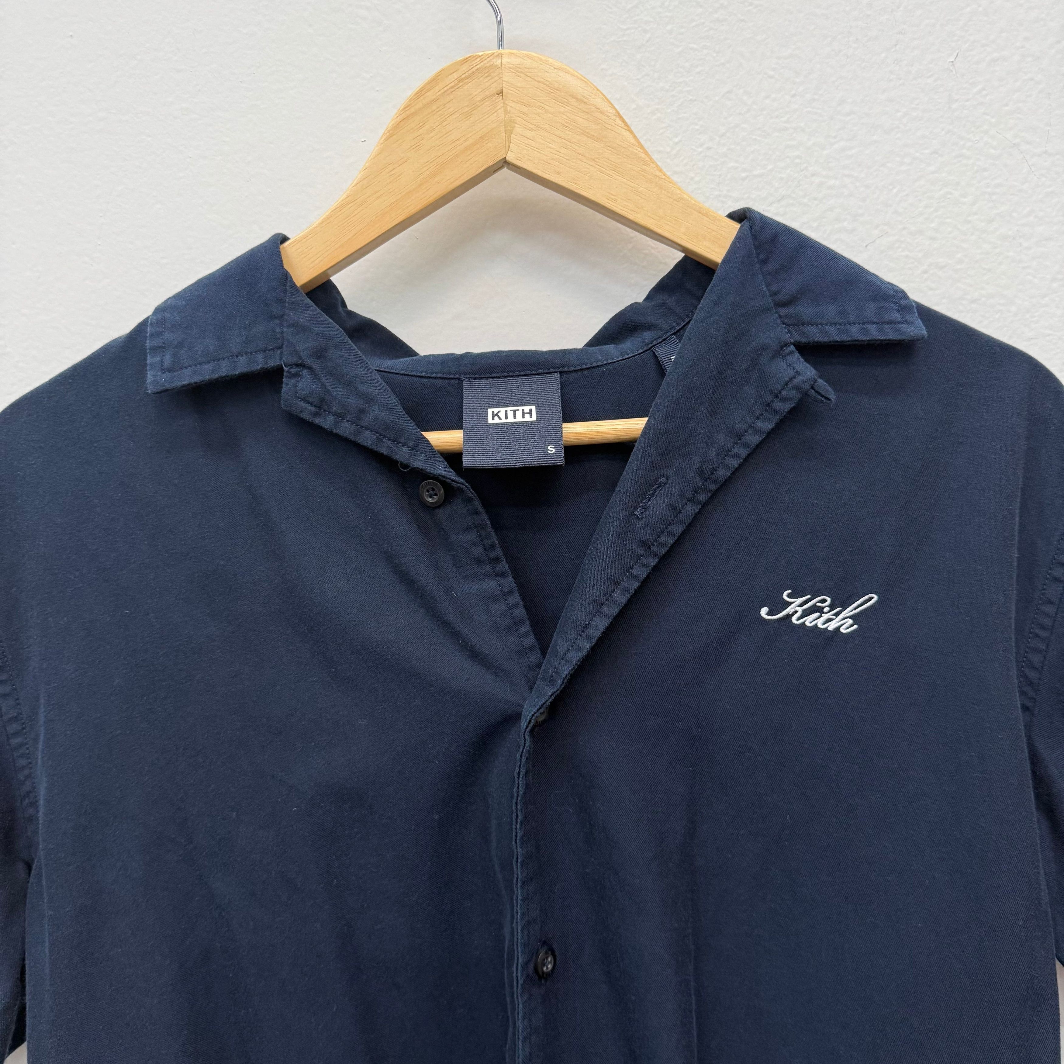 Kith Kith Lounge Button Up Shirt Navy - Size S Size US S / EU 44-46 / 1 - 2 Thumbnail