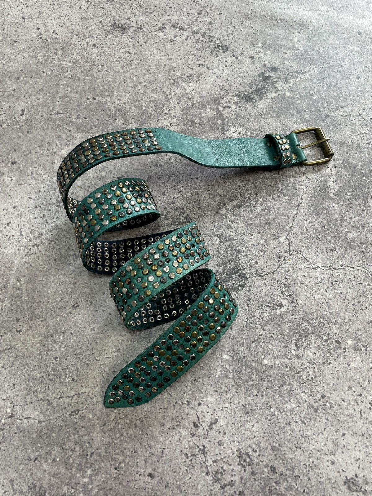 Hysteric Glamour Vintage Belt 00s Rhinestones Punk Leather Belts size 34/36 Size 34 - 5 Thumbnail