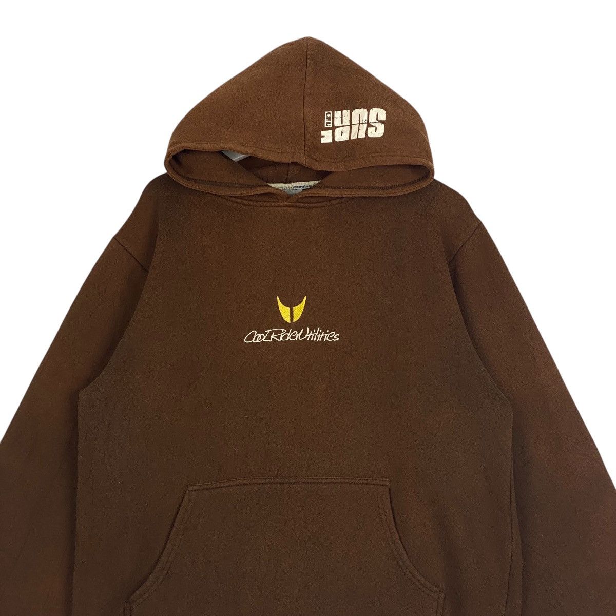 Designer × Vintage Vintage Cru Hoodie Sweater Embroidery Brown Size US M / EU 48-50 / 2 - 4 Thumbnail