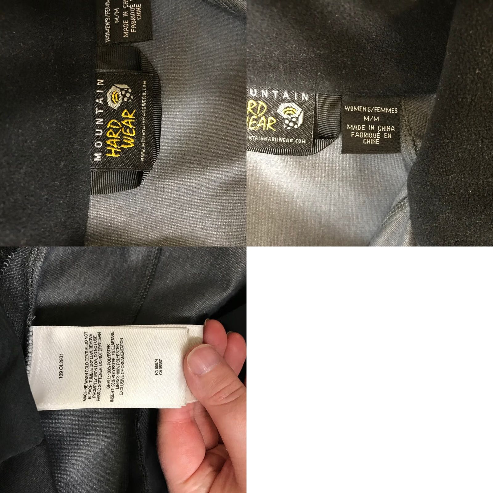 Mountain Hardwear Mountain Hardwear Windstopper Softshell Jacket Womens Medium Black Full Zip Mock Size M / US 6-8 / IT 42-44 - 8 Thumbnail