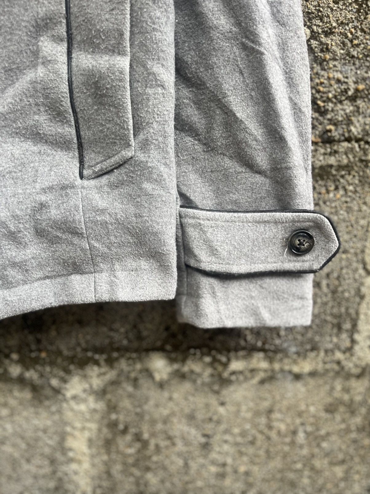 Japanese Brand SEMANTIC DESIGN DOUBLES BREASTED DOUBLE COLLAR JACKET Size M / US 6-8 / IT 42-44 - 6 Thumbnail