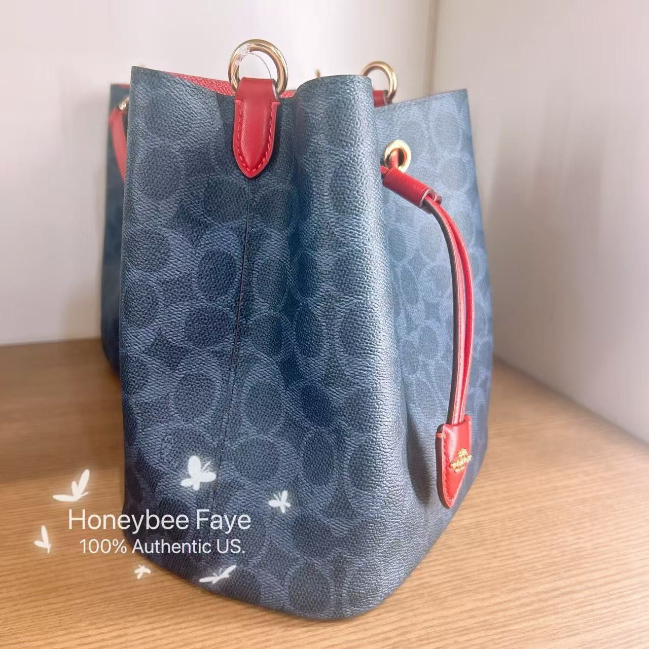 Coach NWT Coach Rowan Bucket Bag In Signature Canvas CBH07 Size ONE SIZE - 4 Thumbnail