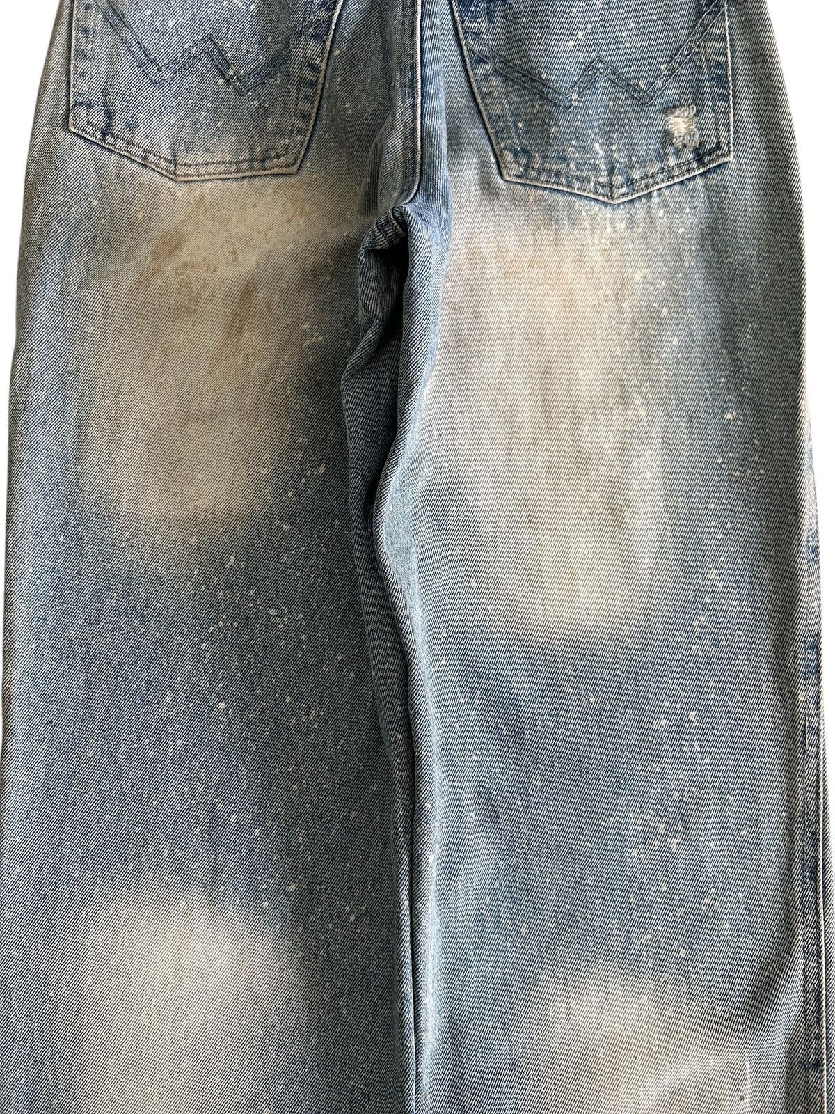 Japanese Brand × Vintage Vintage HAN DI LONG JEANS Japanese Distressed Painted Denim Size US 27 - 5 Thumbnail