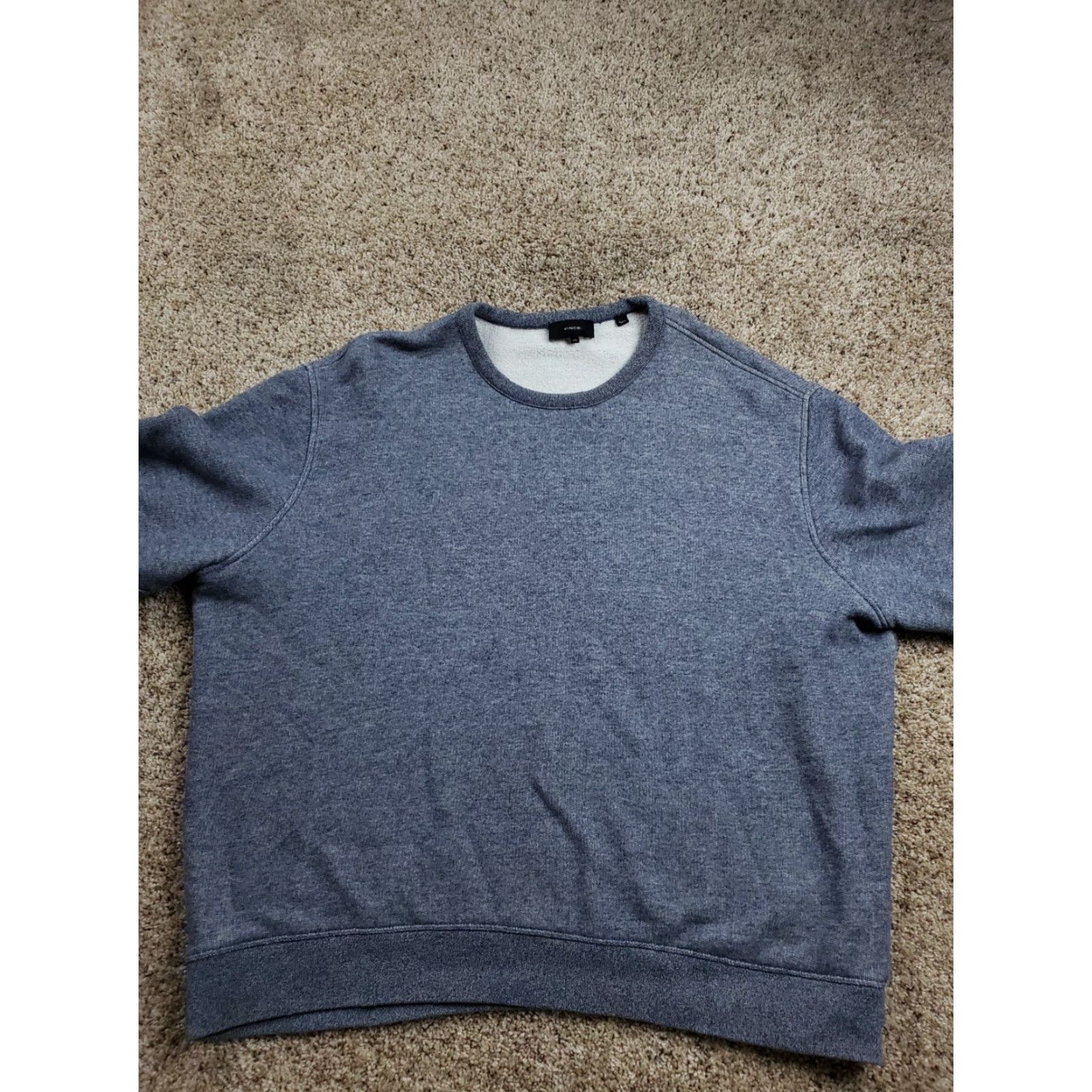 Vince Vince Sweatshirt 2XL Mens Blue Crew Neck Long Sleeve Pullover Hoodie Regular Fit Vintage: No (adjusted) Size US XXL / EU 58 / 5 - 3 Thumbnail