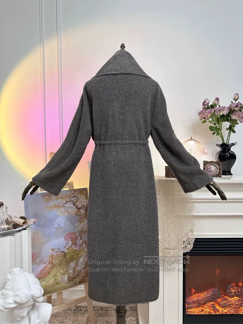 Hermes Hermes 1998 Classic Cashmere Long Coat, Gray Size XS / US 0-2 / IT 36-38 - 2 Thumbnail