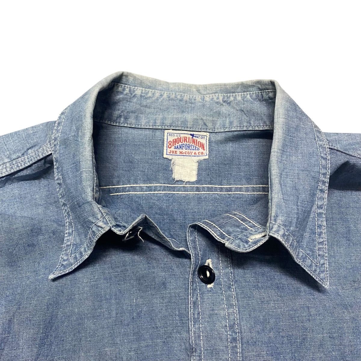 The Real McCoy's Vintage 8Hour Union Joe McCoy Work Shirt Size US L / EU 52-54 / 3 - 12 Thumbnail