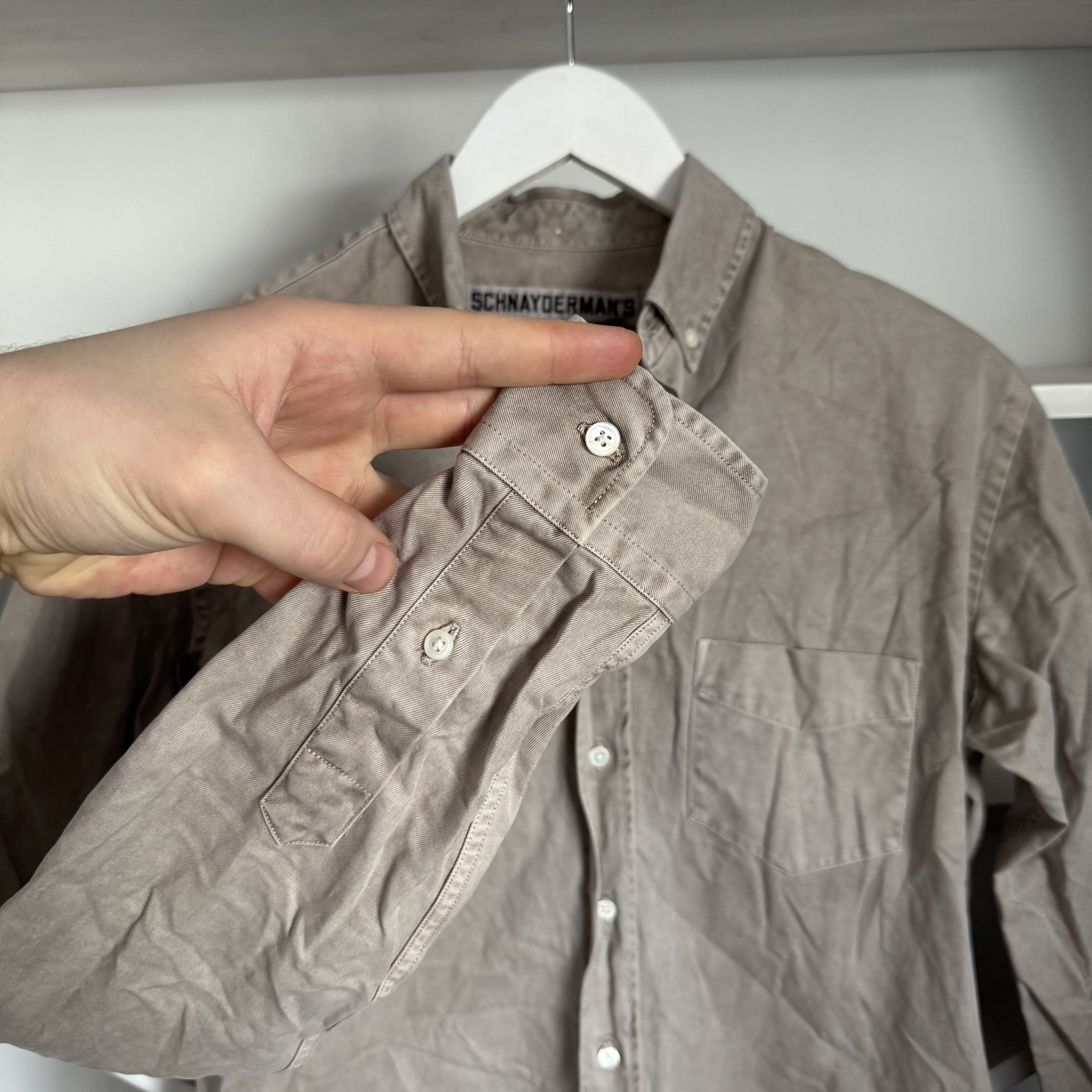Japanese Brand × Schnaydermans SCHNAYDERMAN'S Cotton Casual Rare Long Sleeve Shirt Size US S / EU 44-46 / 1 - 6 Thumbnail
