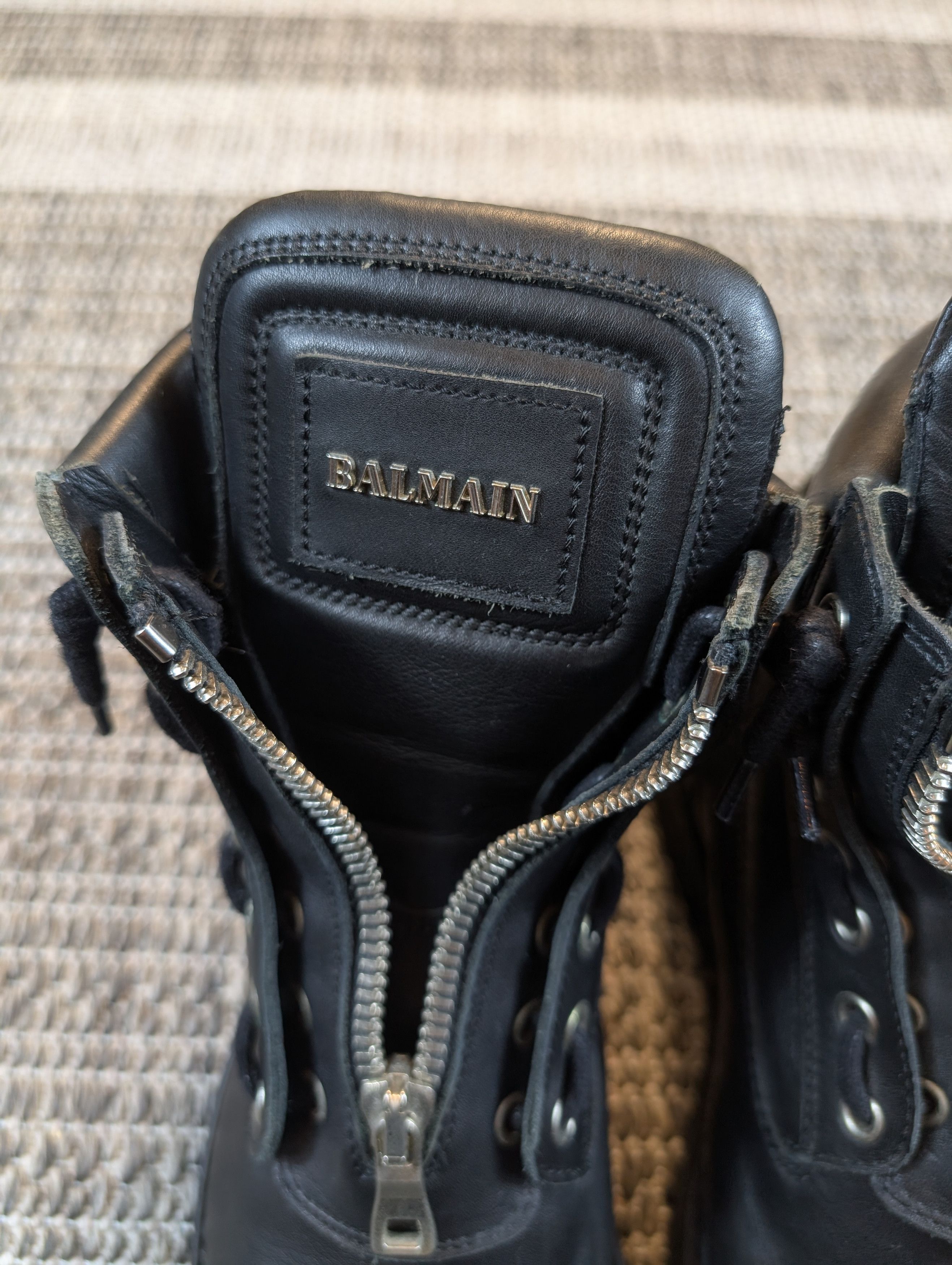 Balmain Balmain Charlie Ranger Black Leather Zip Boots Size US 8 / EU 41 - 6 Thumbnail