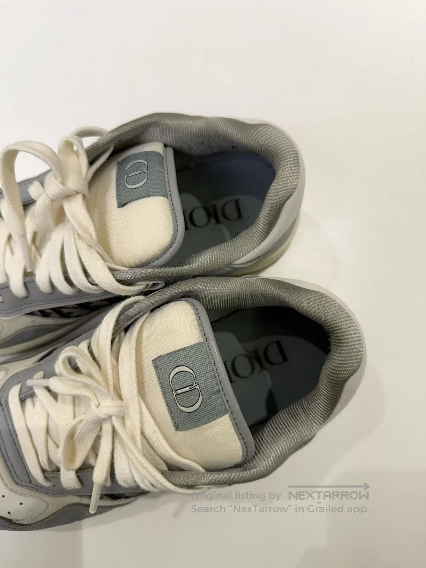 Dior Dior Gray and White Side Logo Retro Sport Shoes| Size US 7 / EU 40 - 3 Thumbnail