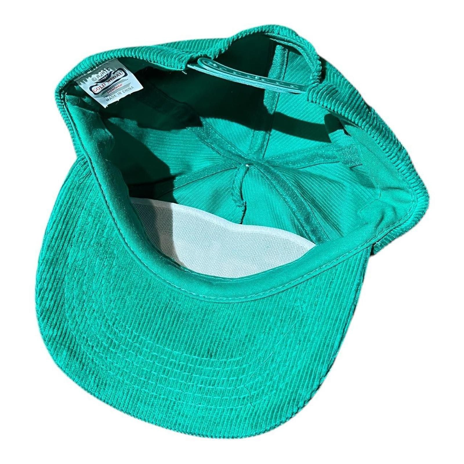 Designer Vintage Salem Cigarettes Green Corduroy Snapback Hat Size ONE SIZE - 6 Thumbnail