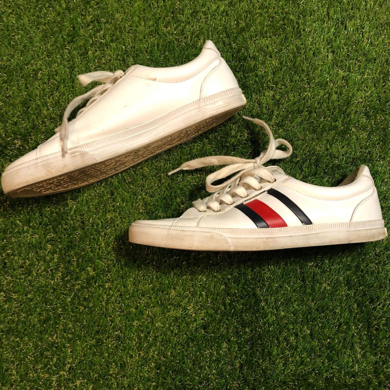 Tommy Hilfiger Tommy Hilfiger Stripe Leather Cupsole Sneakers Size US 9.5 / EU 42-43 - 2 Thumbnail