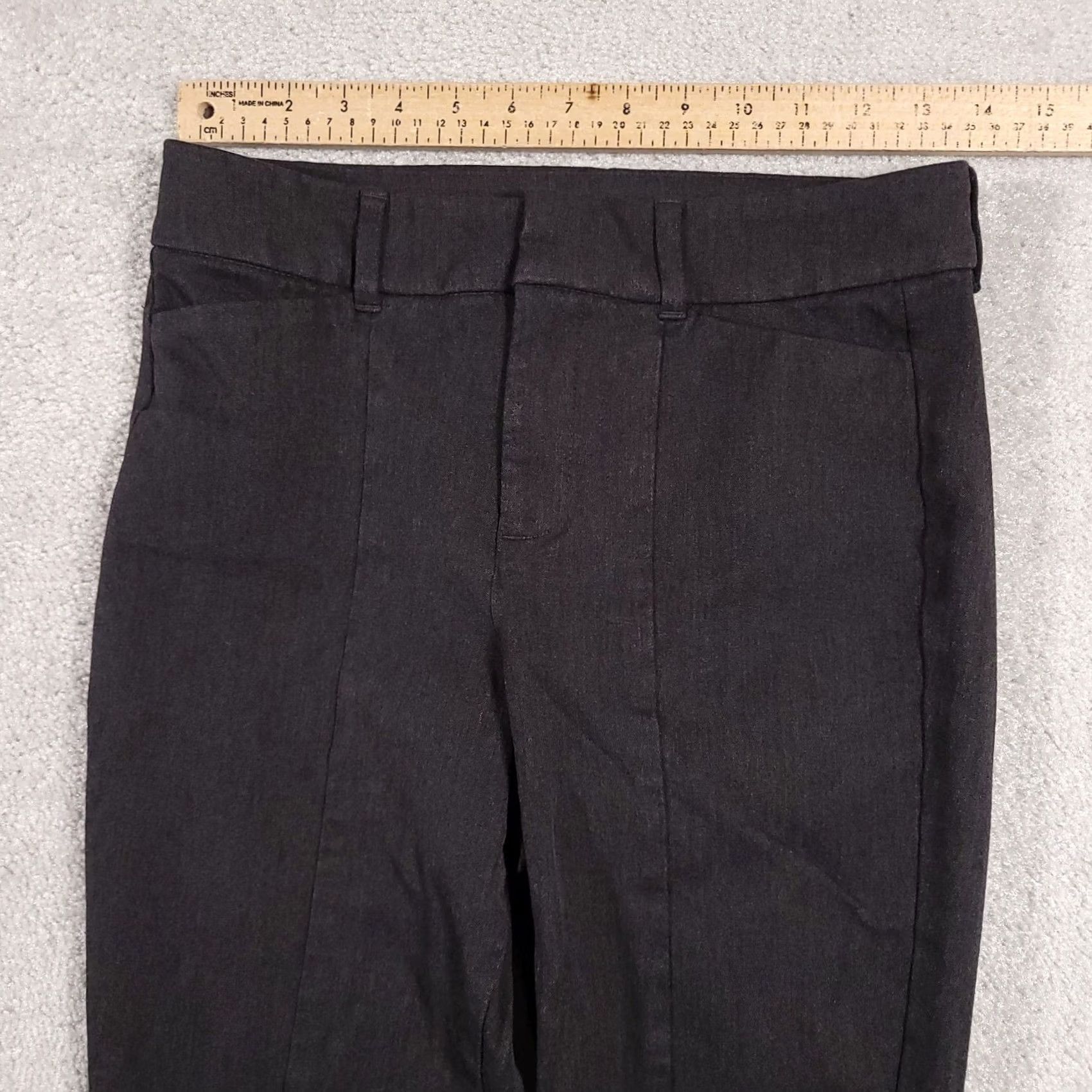 Old Navy Old Navy Pixie Split Hem Pants Women's 4 Gray Stretch Slim Mid Rise Ankle Pants Size 27" / US 4 / IT 40 - 6 Thumbnail