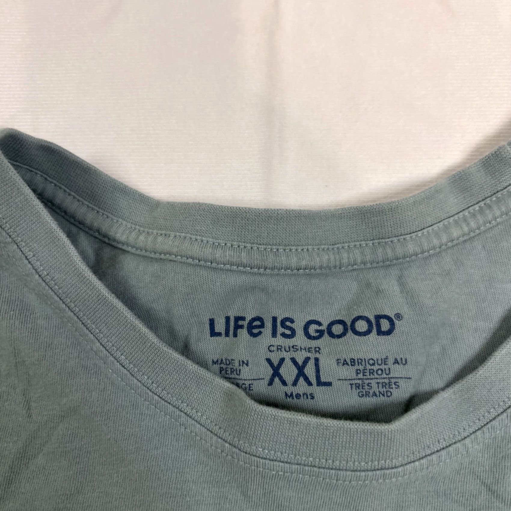 Life is Good Life is Good Shirt Mens 2XL T-Shirt Crew Neck Bluegreen Flag Golf Crusher Crew Neck Short Sleeve Regular 2XL Mens Size US XXL / EU 58 / 5 - 4 Thumbnail