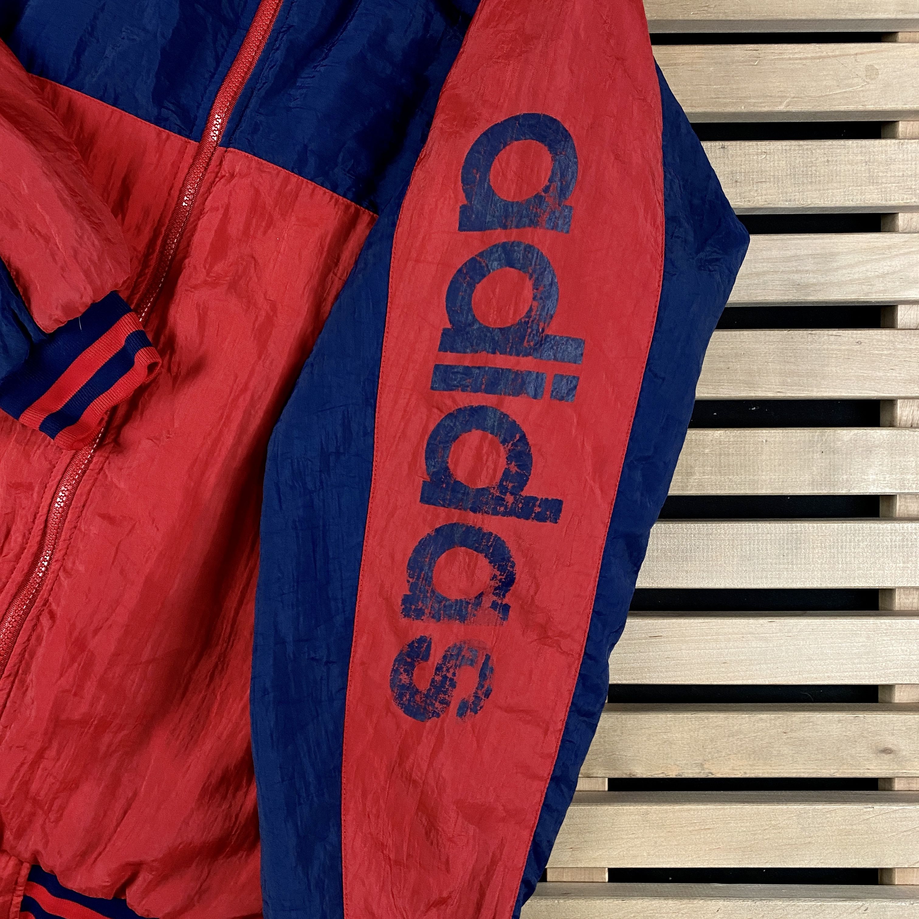 Adidas × Vintage Mens Vintage Bomber Jacket Adidas Big Logo Size XL Size US XL / EU 56 / 4 - 5 Thumbnail