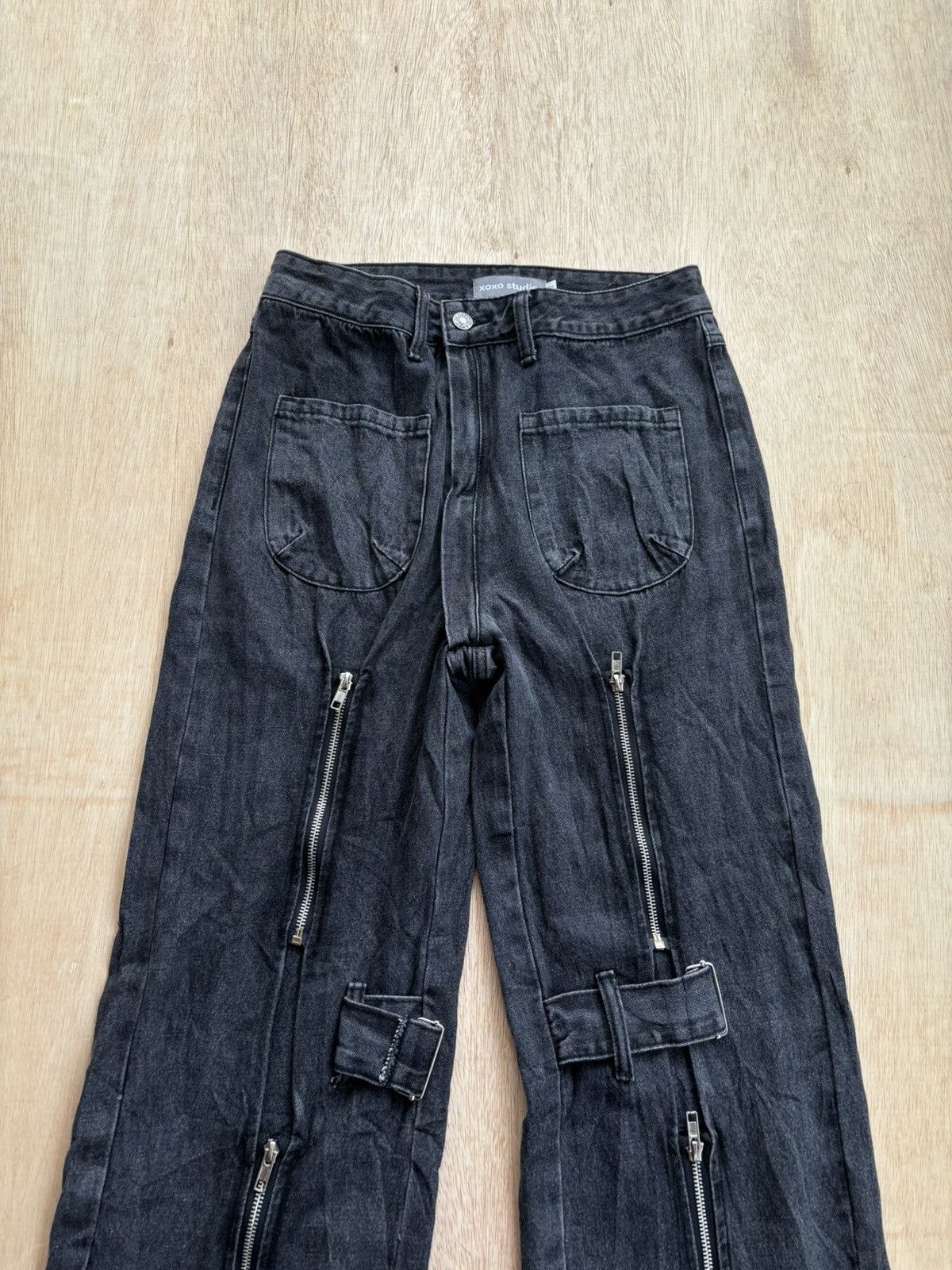 If Six Was Nine × Japanese Brand × Le Grande Bleu (L.G.B.) Xoxo Studio Multi Zipper Ifsixwasnine Lgb style Pants Size US 30 / EU 46 - 2 Thumbnail