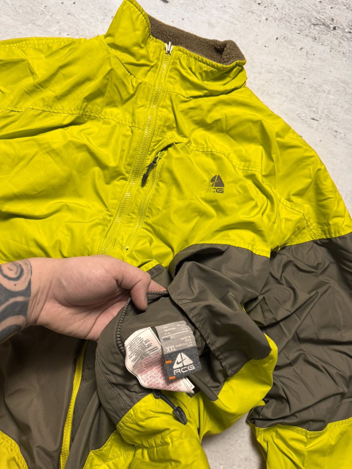 Nike × Nike ACG × Vintage NIKE ACG DOUBLE SIDED TEDDY FLEECE OVERSIZE JACKET Size US XL / EU 56 / 4 - 5 Thumbnail