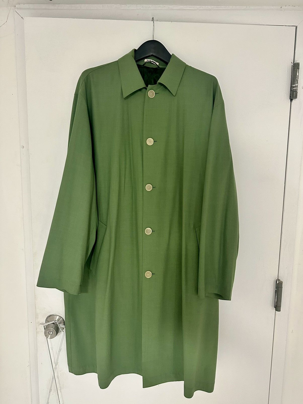 Auralee Auralee Soutein Collar Hard Twist Wool Coat | Grailed