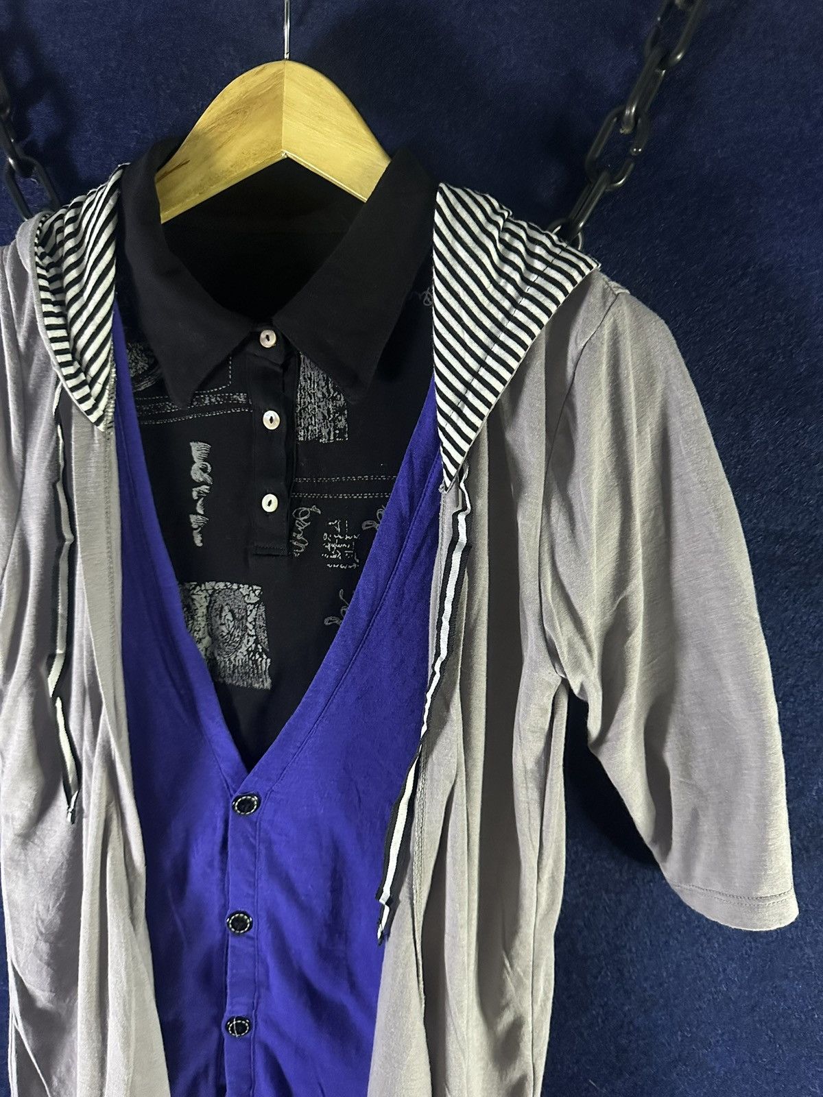 Japanese Brand Bundle Japanese Double Layer Cardigan Raf Simons Style Size US M / EU 48-50 / 2 - 3 Thumbnail